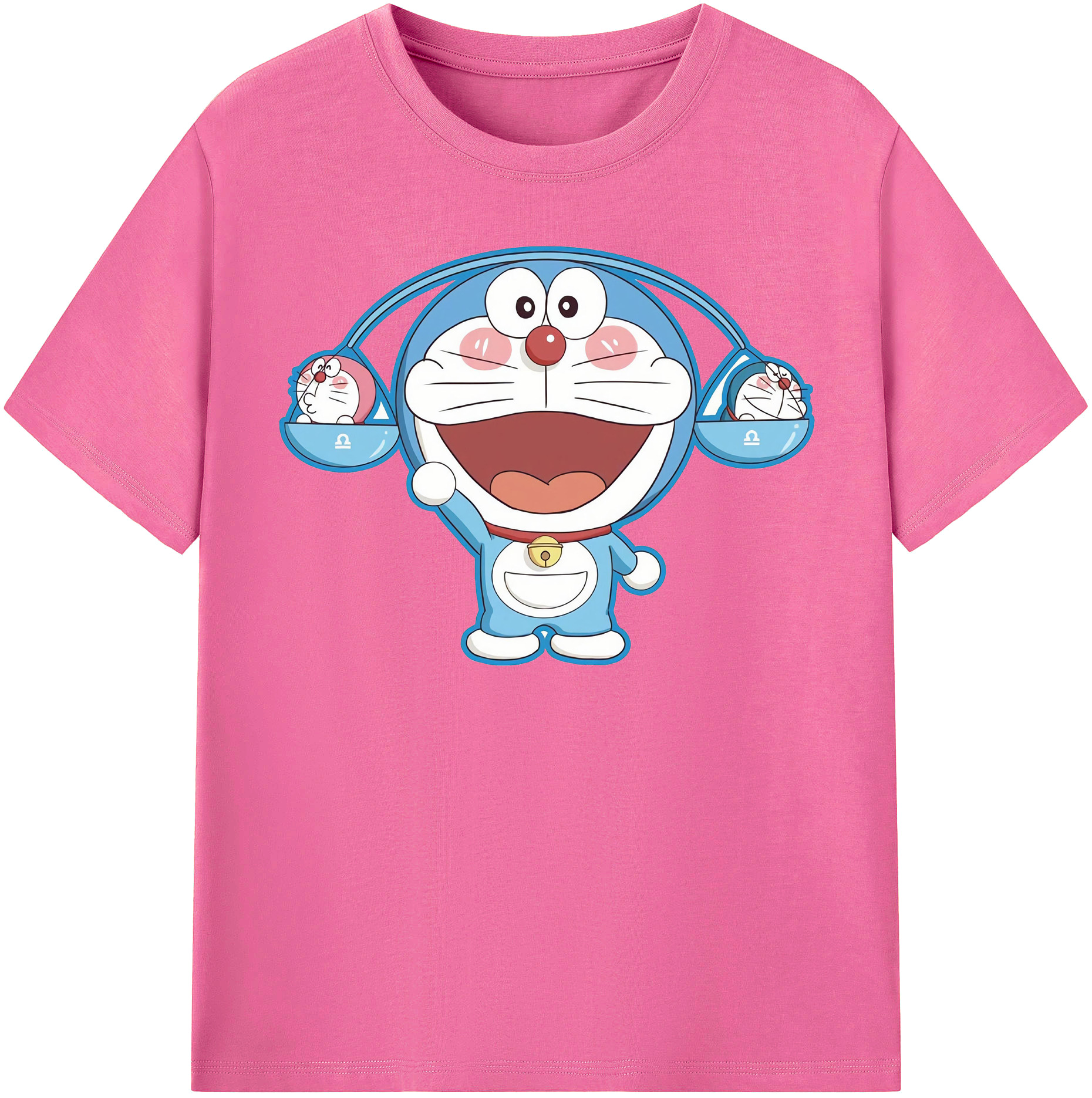 （画像用） ドラえもん Doraemon レディースカジュアルプリントTシャツ（綿100％）